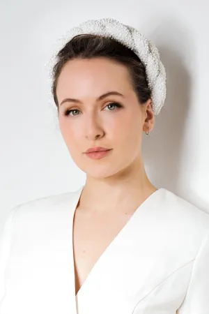 Plaited Beaded Halo Headband - Hera
