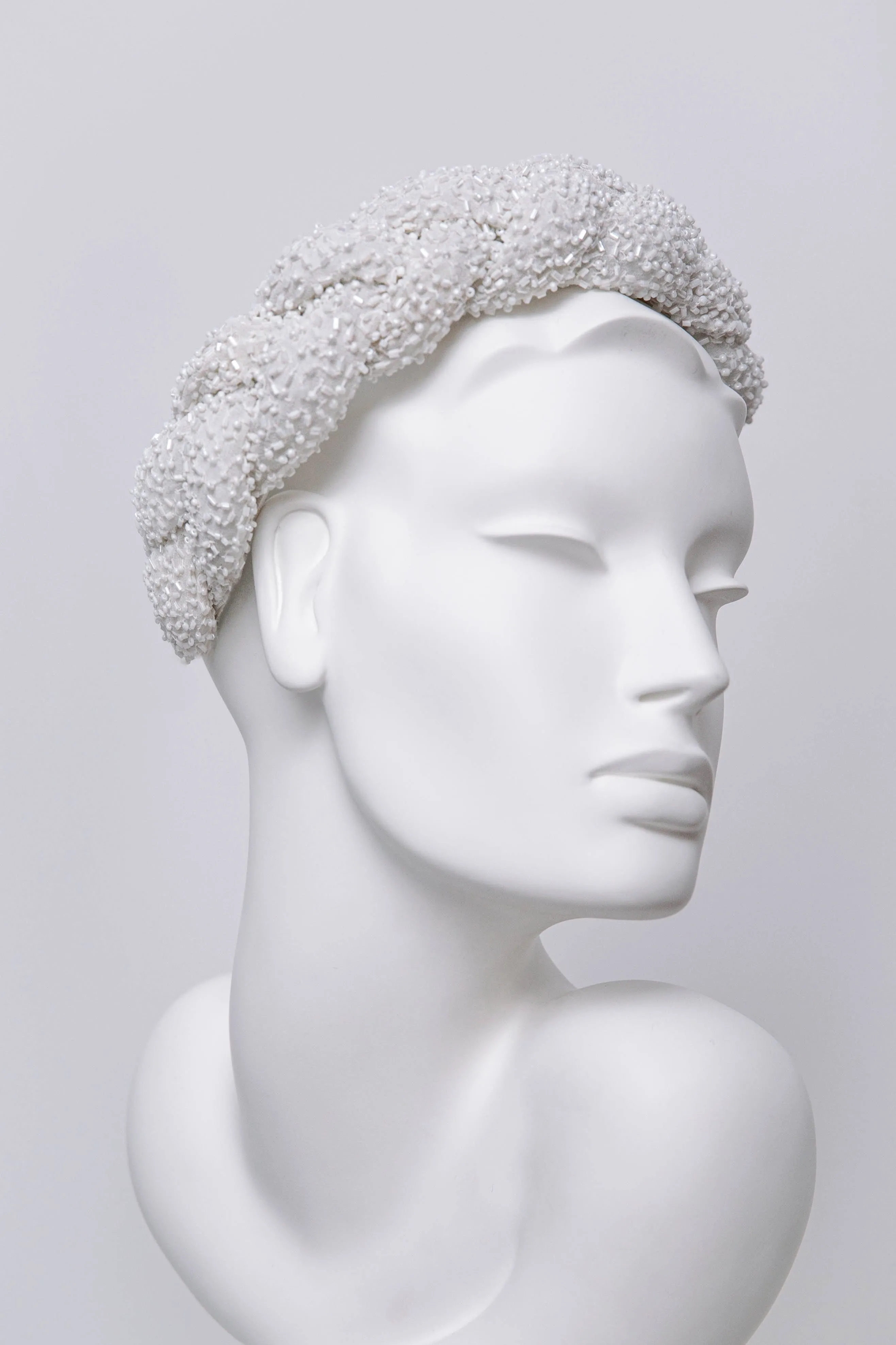 Plaited Beaded Halo Headband - Hera