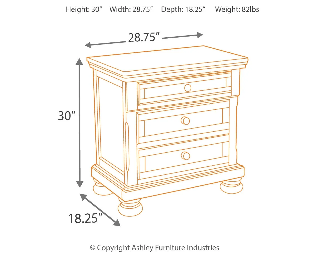 Porter King Panel Bed with Mirrored Dresser, Chest and Nightstand