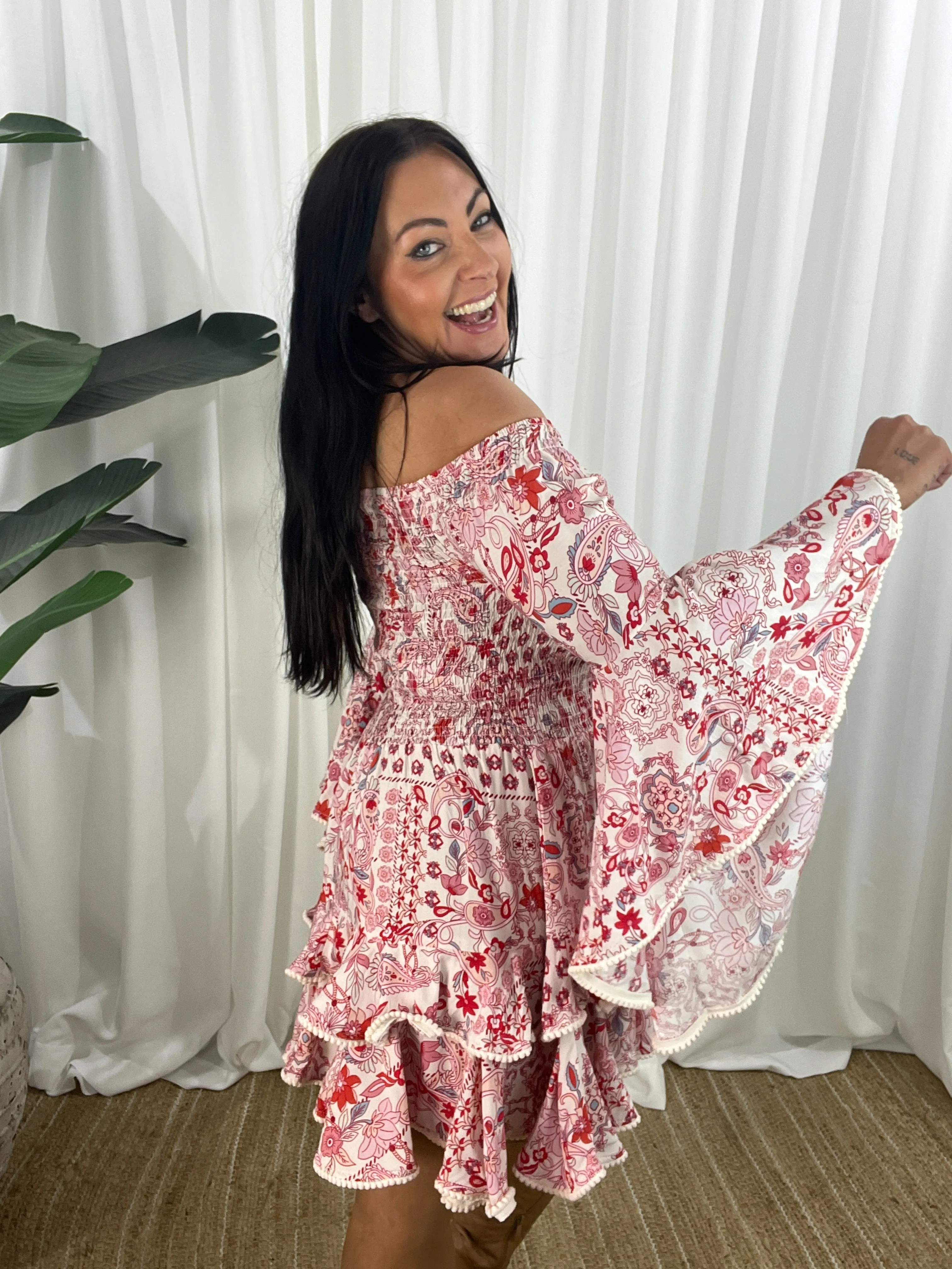 Primrose Dress - Ruby Red