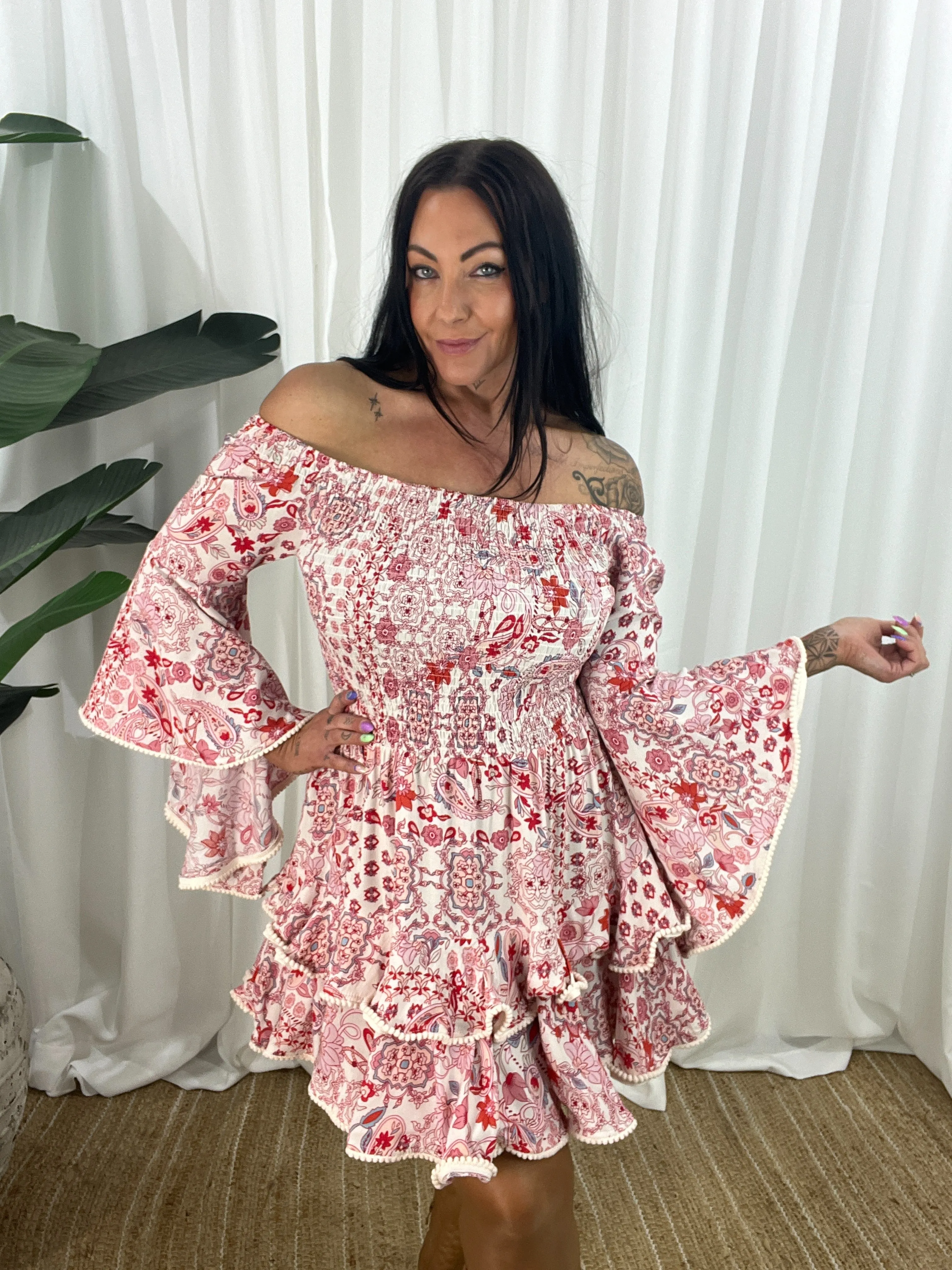 Primrose Dress - Ruby Red