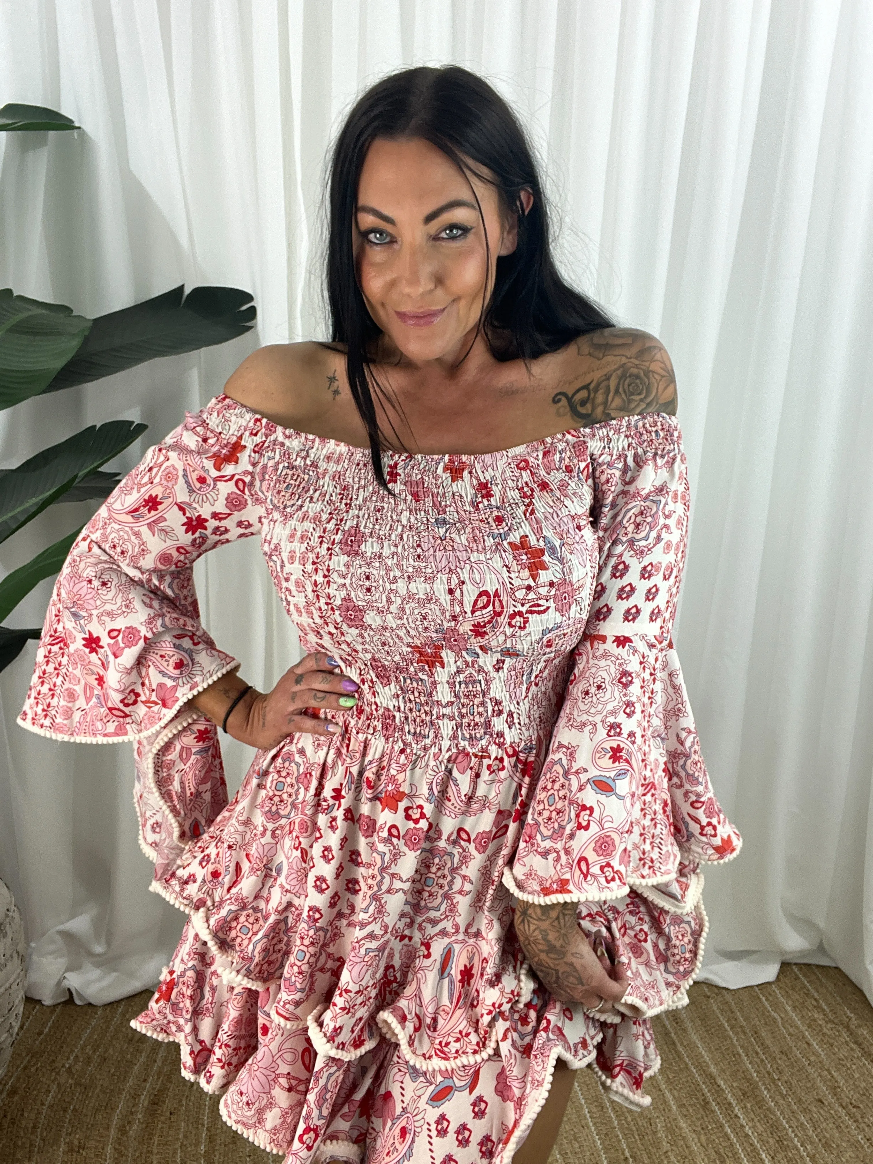 Primrose Dress - Ruby Red