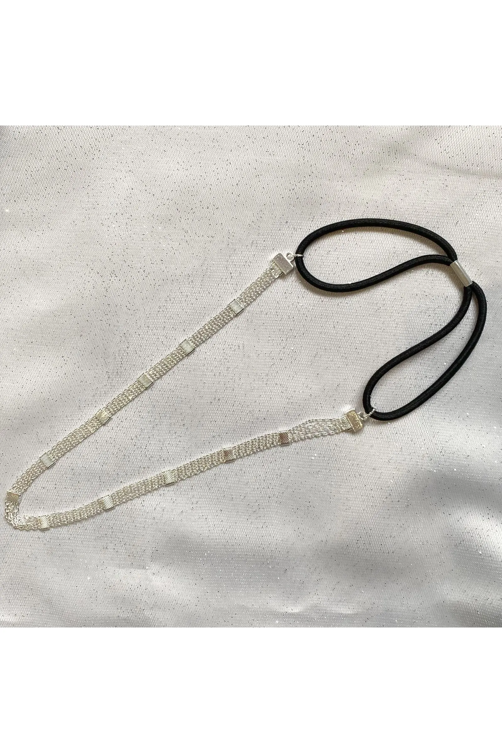 QueenMee Accessories Silver Chain Headband