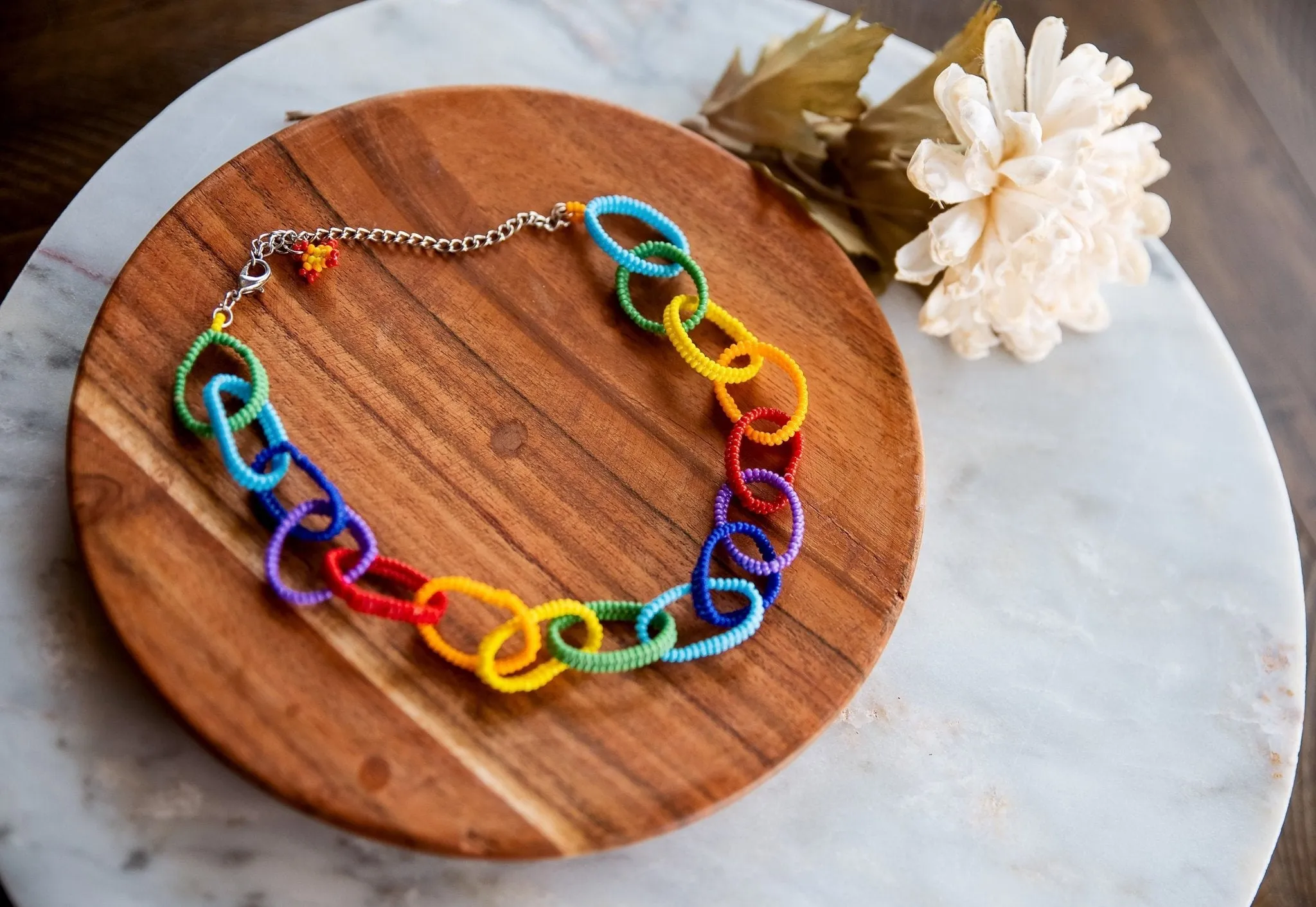Rainbow Chain Necklace