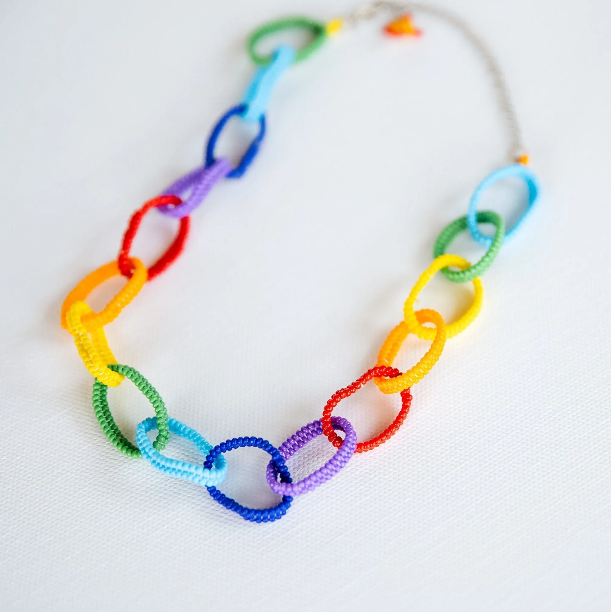 Rainbow Chain Necklace