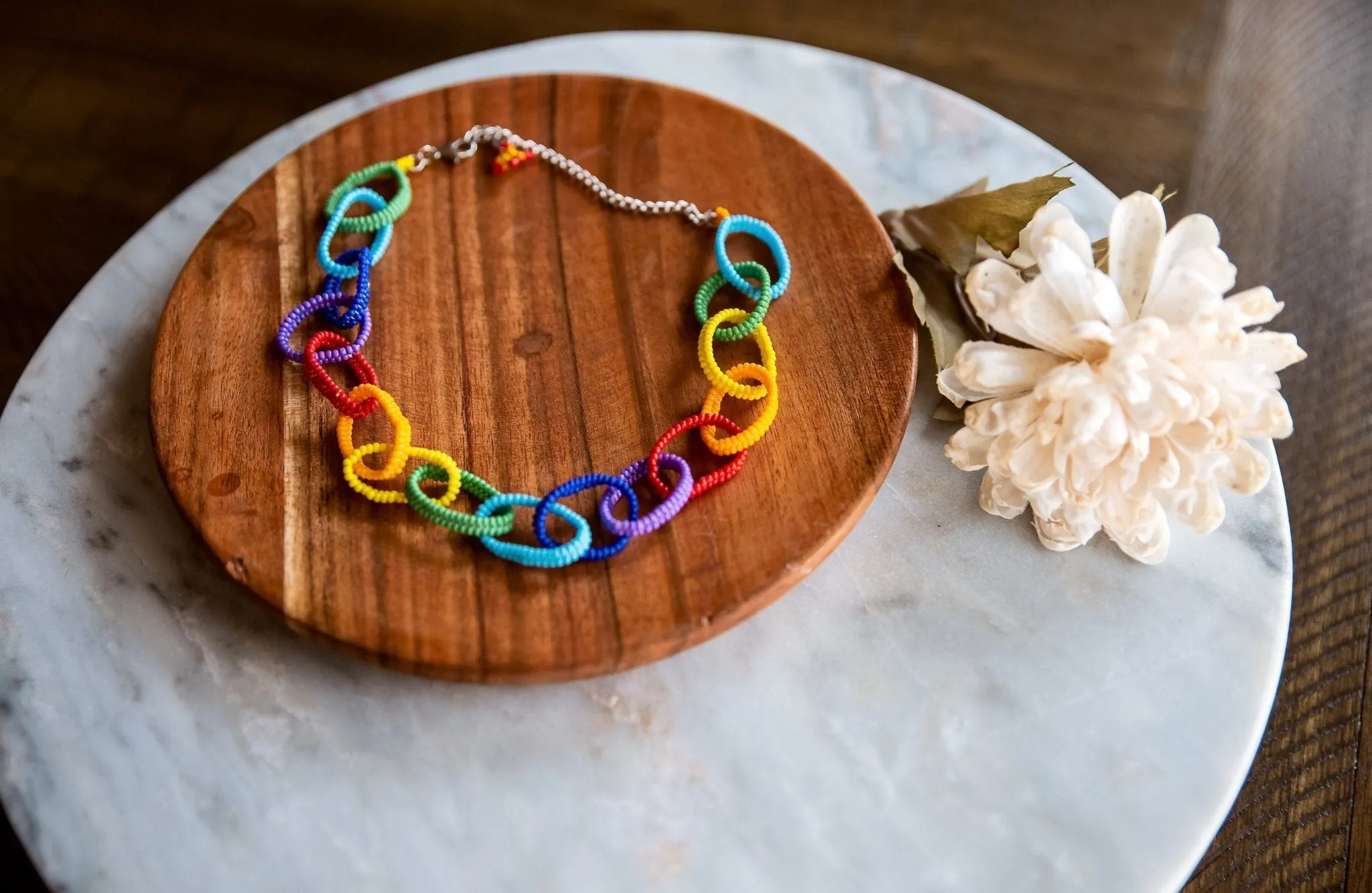 Rainbow Chain Necklace