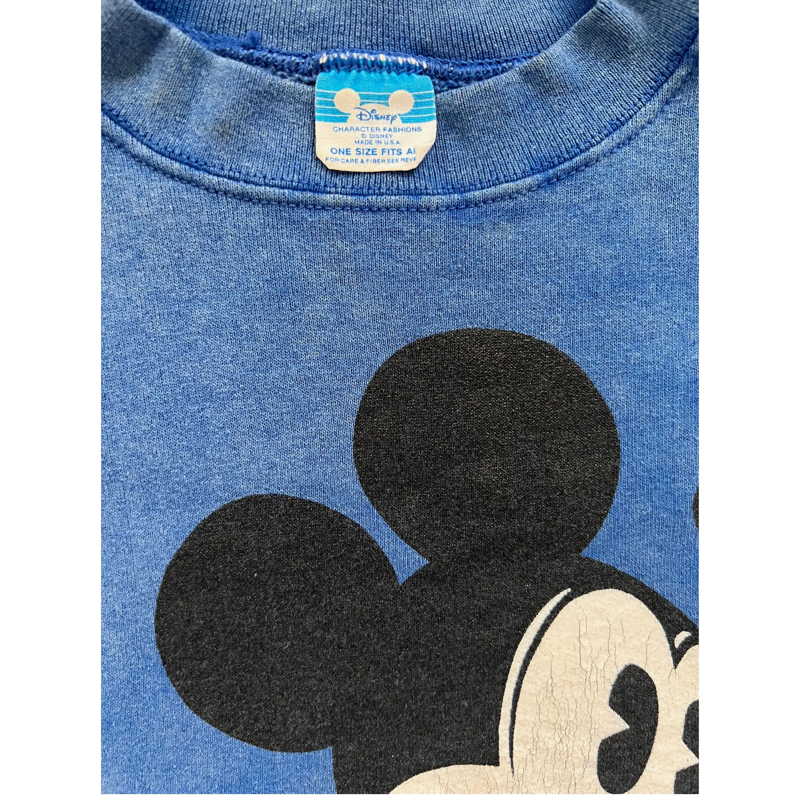 Rare Vintage Disney Blue One size fits all tag.