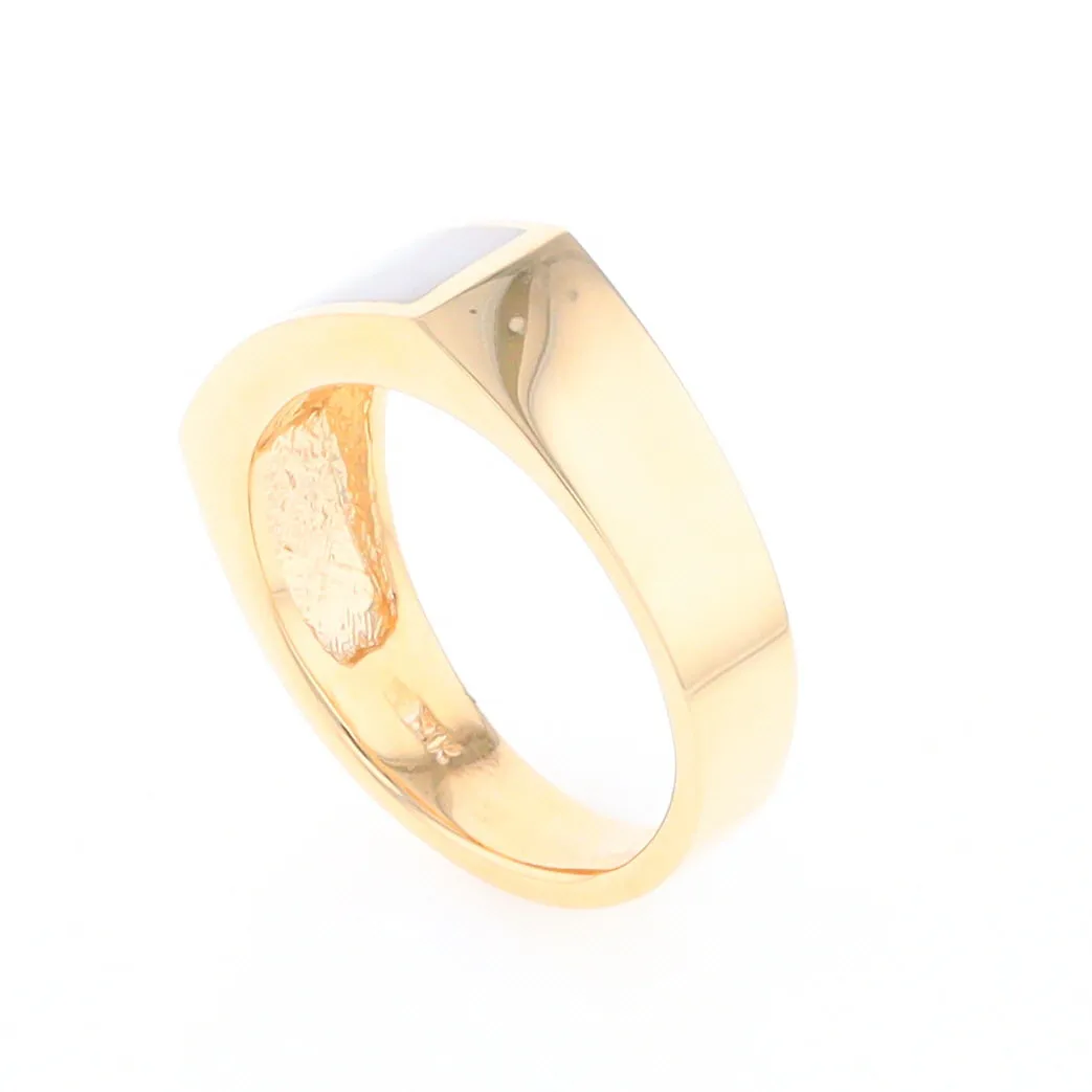 Rectangle Historic Quartz Inlaid Ring