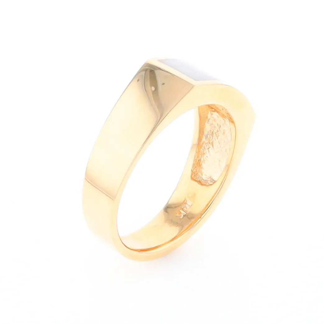 Rectangle Historic Quartz Inlaid Ring