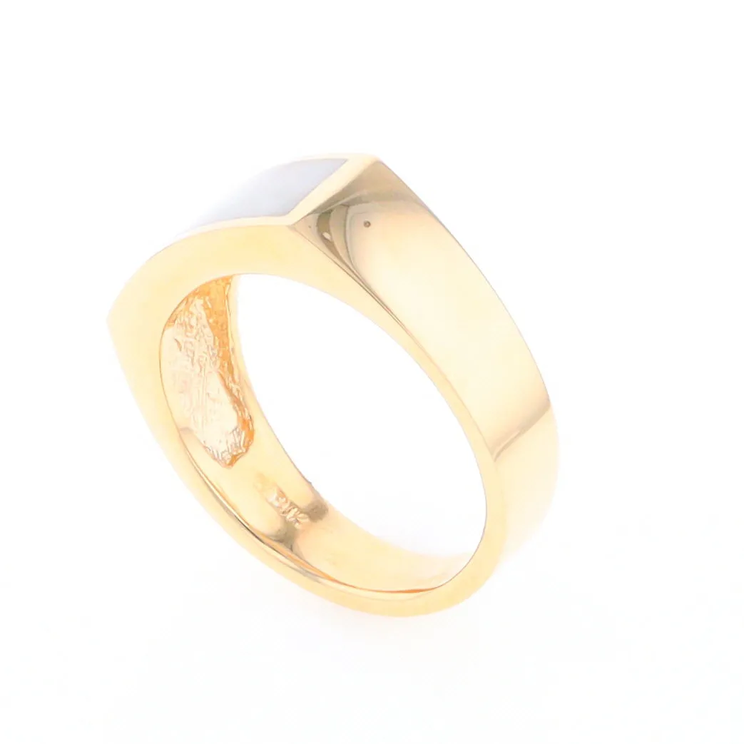 Rectangle Historic Quartz Inlaid Ring