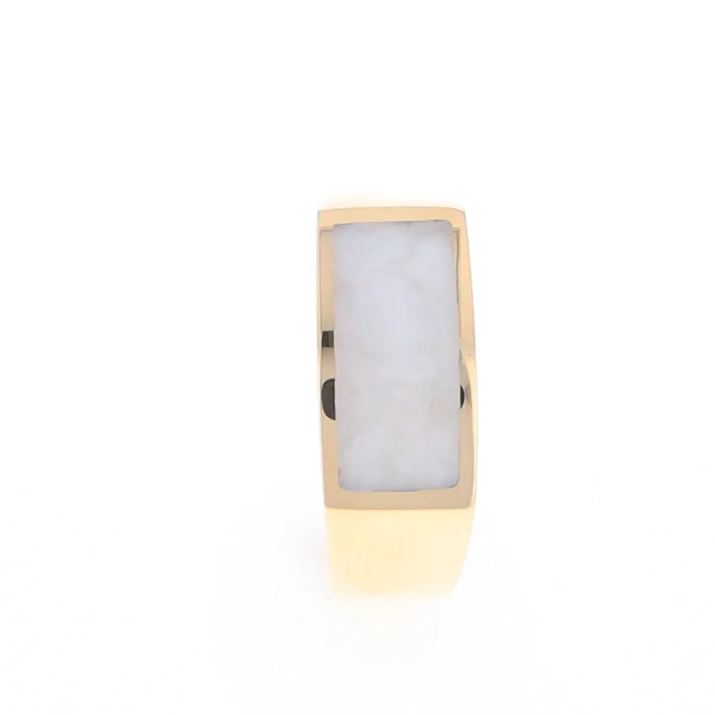 Rectangle Historic Quartz Inlaid Ring