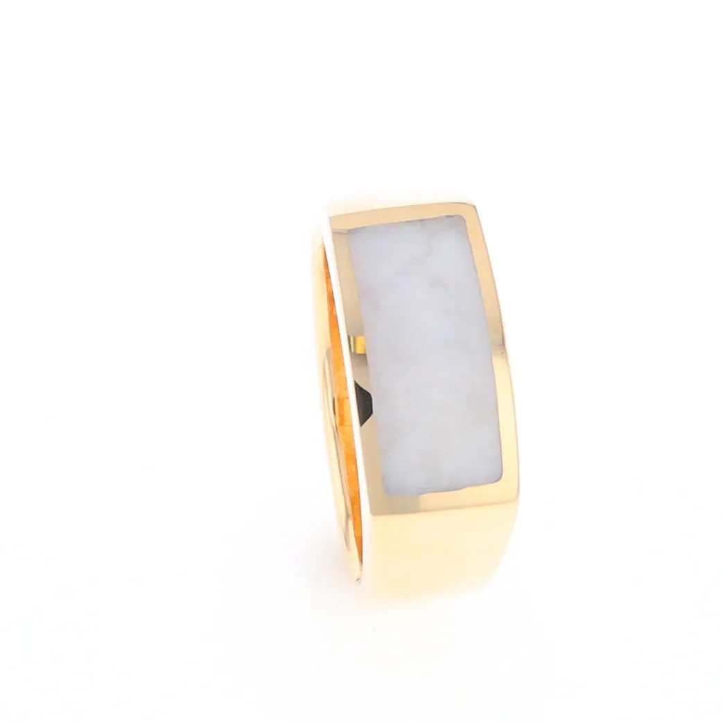 Rectangle Historic Quartz Inlaid Ring
