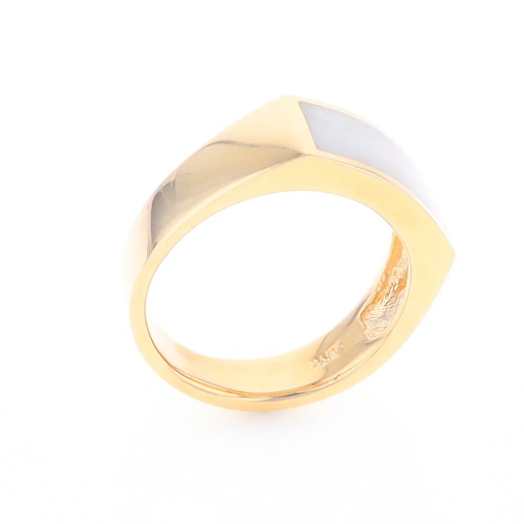 Rectangle Historic Quartz Inlaid Ring