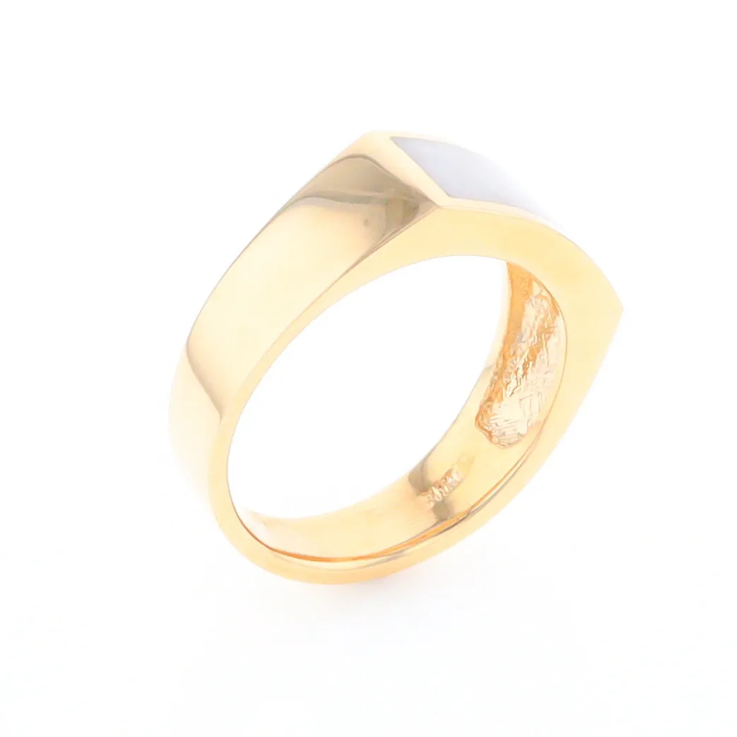 Rectangle Historic Quartz Inlaid Ring
