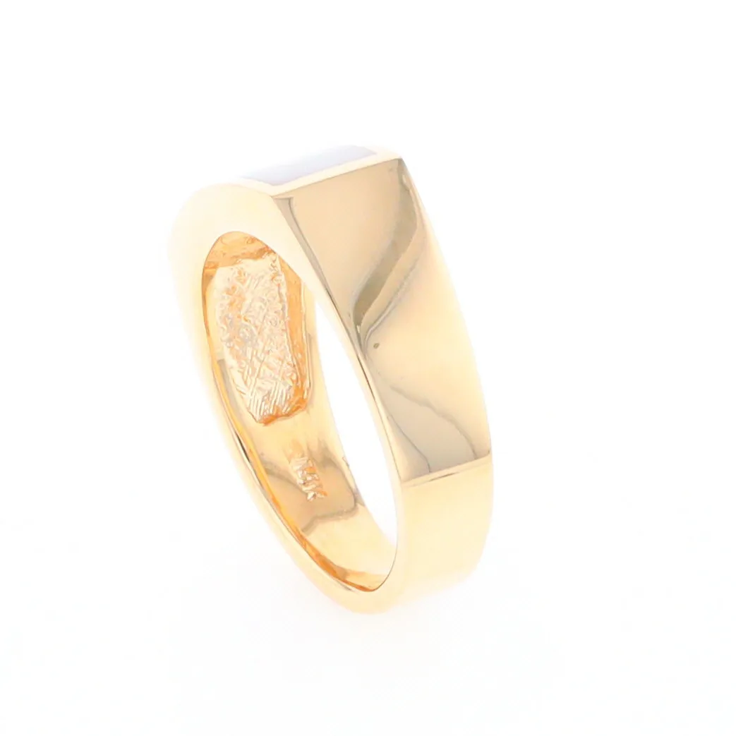 Rectangle Historic Quartz Inlaid Ring