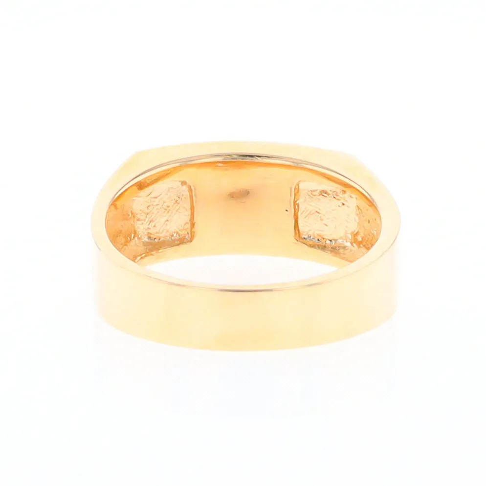 Rectangle Historic Quartz Inlaid Ring