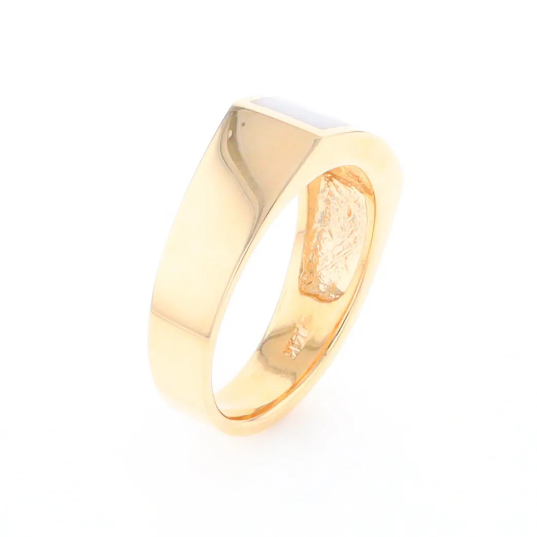 Rectangle Historic Quartz Inlaid Ring