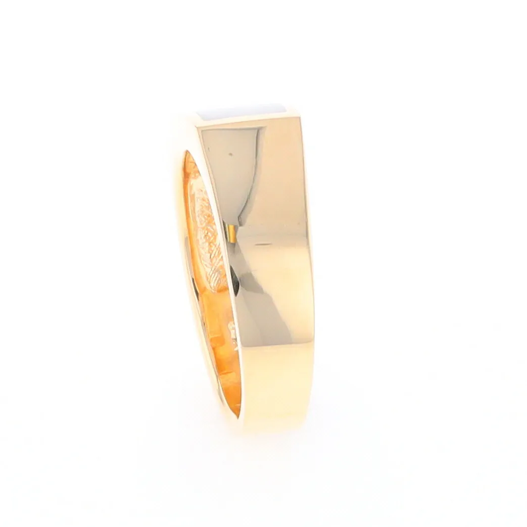 Rectangle Historic Quartz Inlaid Ring