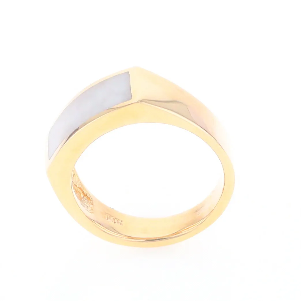 Rectangle Historic Quartz Inlaid Ring