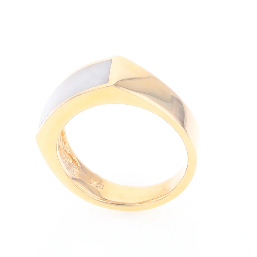 Rectangle Historic Quartz Inlaid Ring