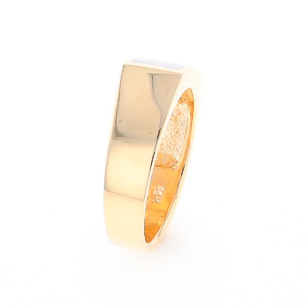 Rectangle Historic Quartz Inlaid Ring