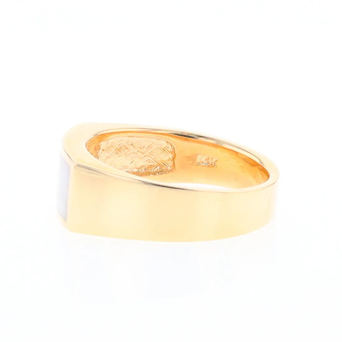 Rectangle Historic Quartz Inlaid Ring