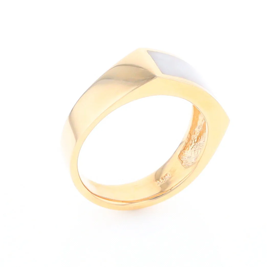 Rectangle Historic Quartz Inlaid Ring