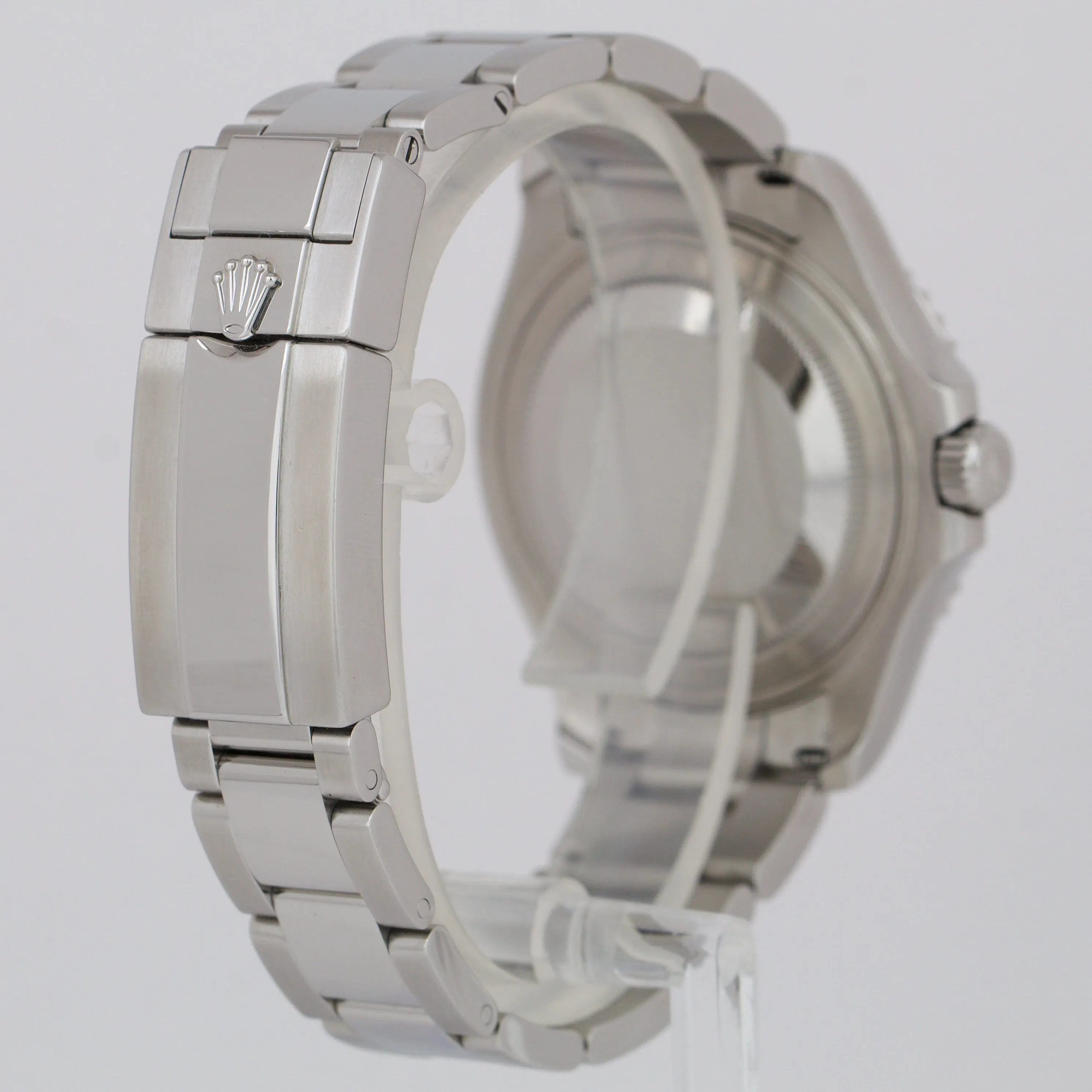 Rolex Yacht-Master Midsize Steel Rhodium Blue Gray 37mm Watch 268622 BOX PAPERS