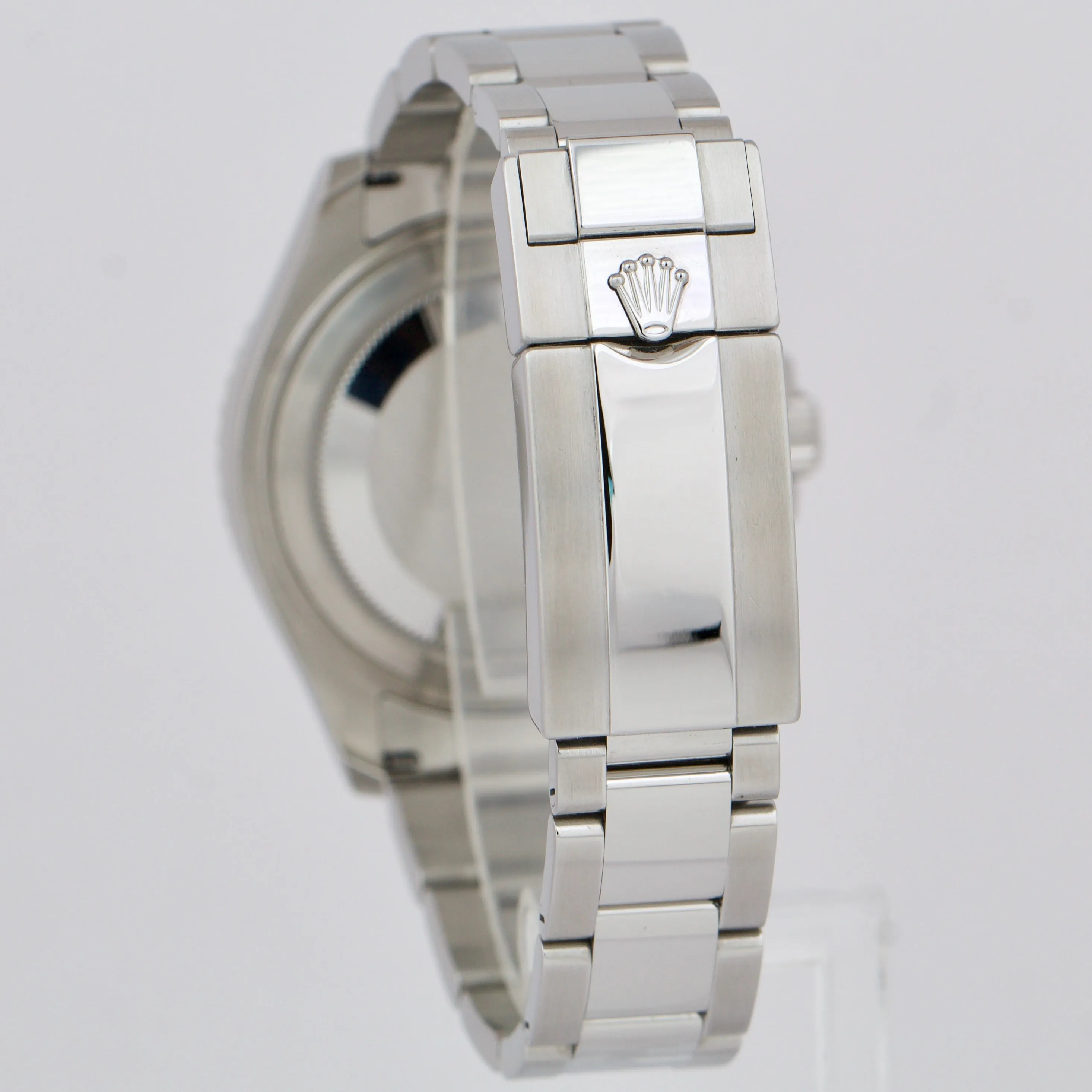 Rolex Yacht-Master Midsize Steel Rhodium Blue Gray 37mm Watch 268622 BOX PAPERS