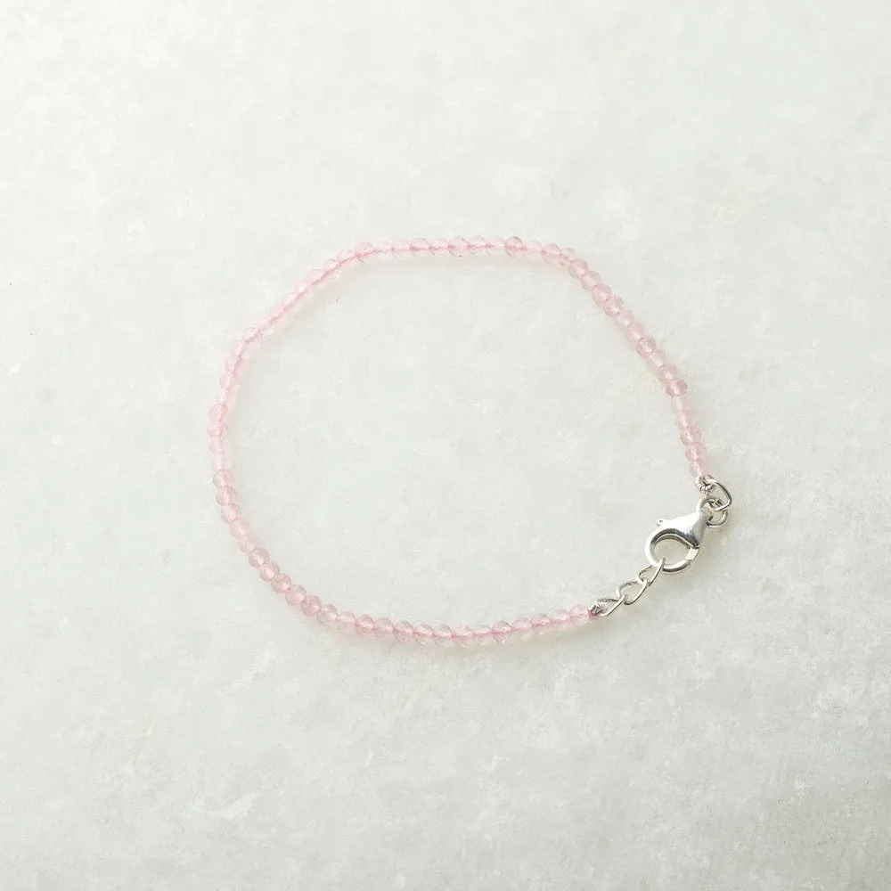 Rose Quartz Single Bracelet