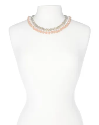 Ruling Buds Peach Collar Necklace