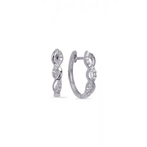 S Kashi & Sons Hoop Earrings E8025WG