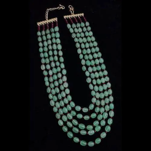 Semi Precious 5 Layered Necklace