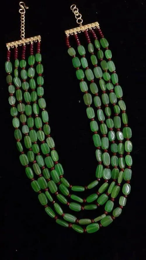 Semi Precious 5 Layered Necklace