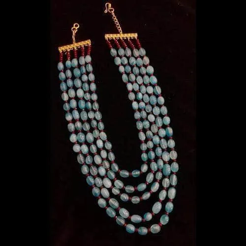 Semi Precious 5 Layered Necklace