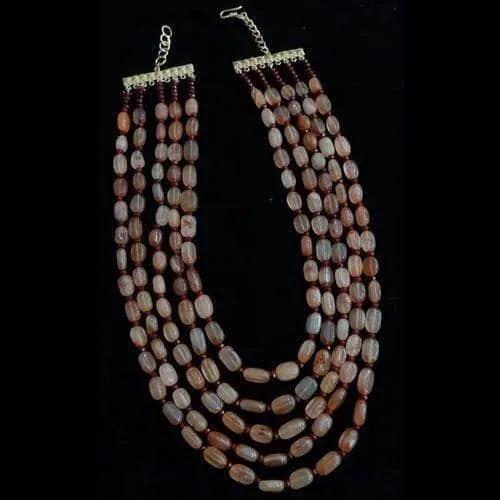 Semi Precious 5 Layered Necklace