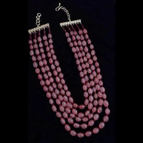 Semi Precious 5 Layered Necklace