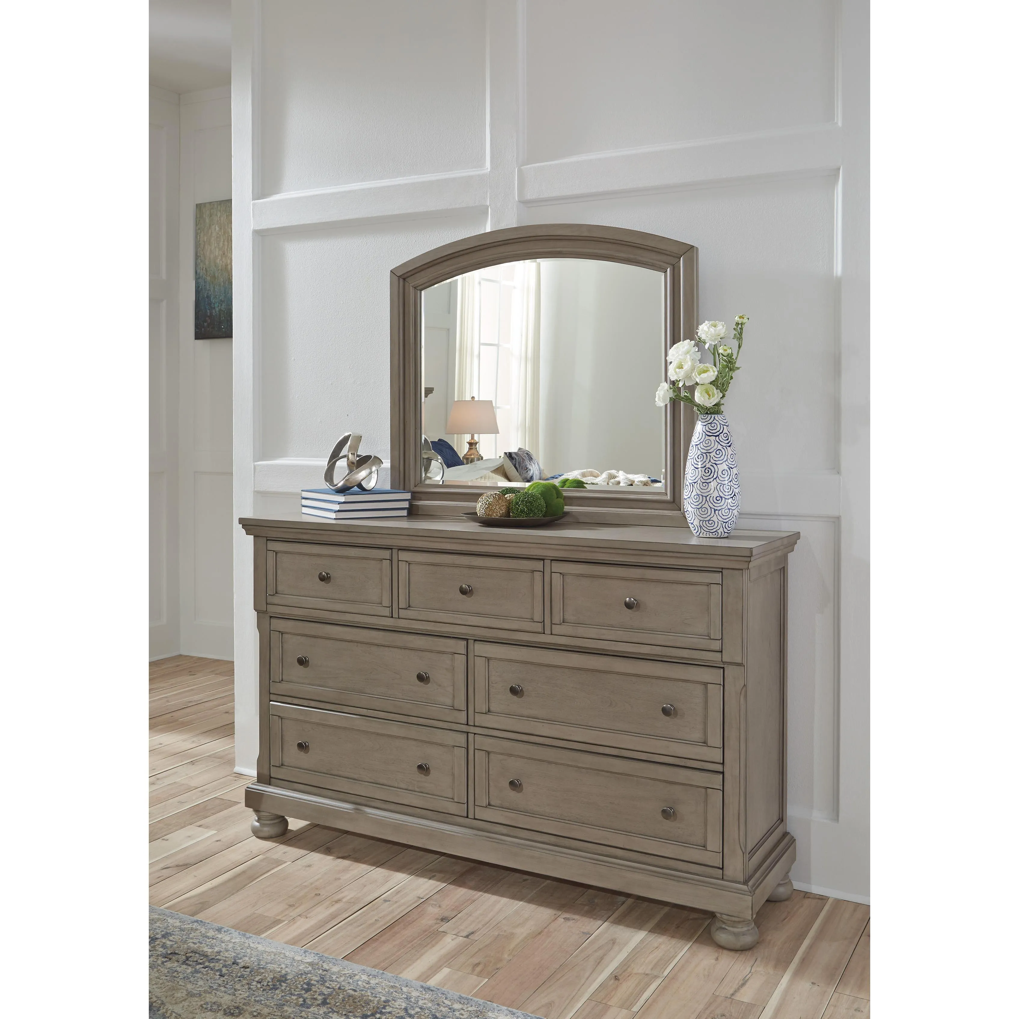 Signature Design by Ashley Lettner B733 6 pc King Sleigh Storage Bedroom Set