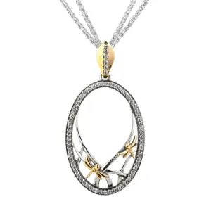 Silver and 10k Gold Dragonfly Gateway Pendant