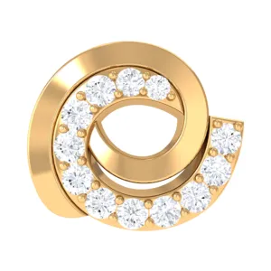 Simple Diamond Spiral Cartilage Earring