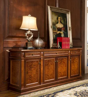 Solid Wood Executive Office Storage Unit 10807T
