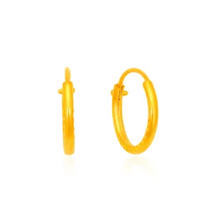 TAKA Jewellery 916 Gold Hoop Earrings