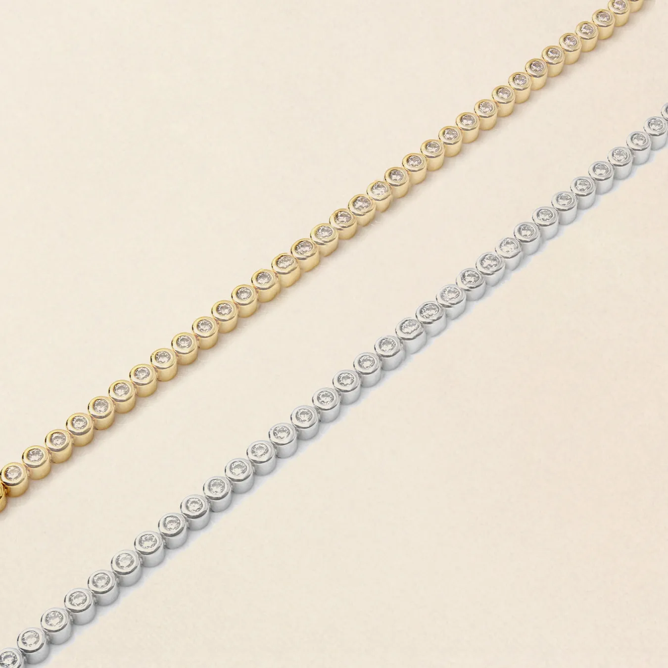 Tennis Chain Bracelet - Silver
