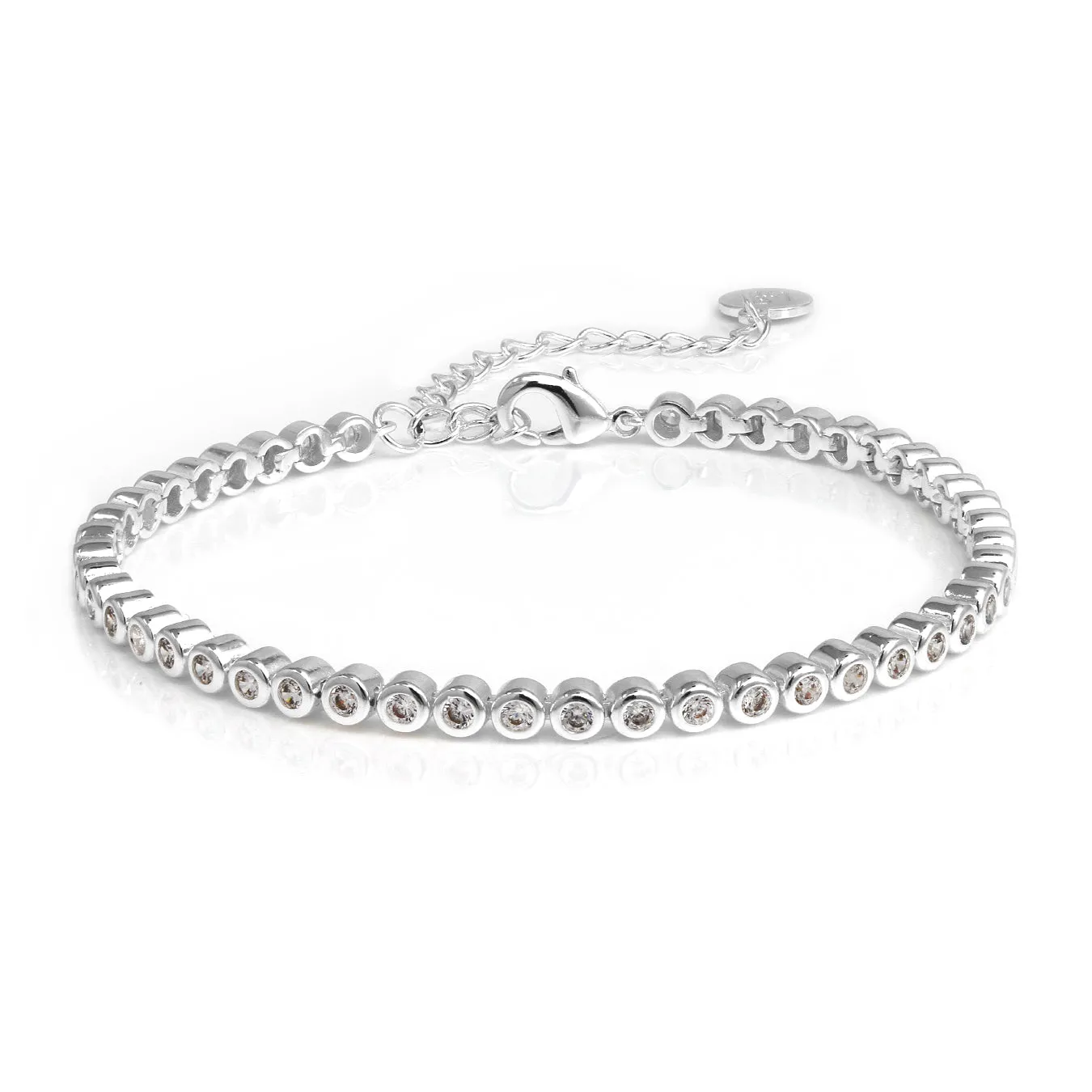 Tennis Chain Bracelet - Silver