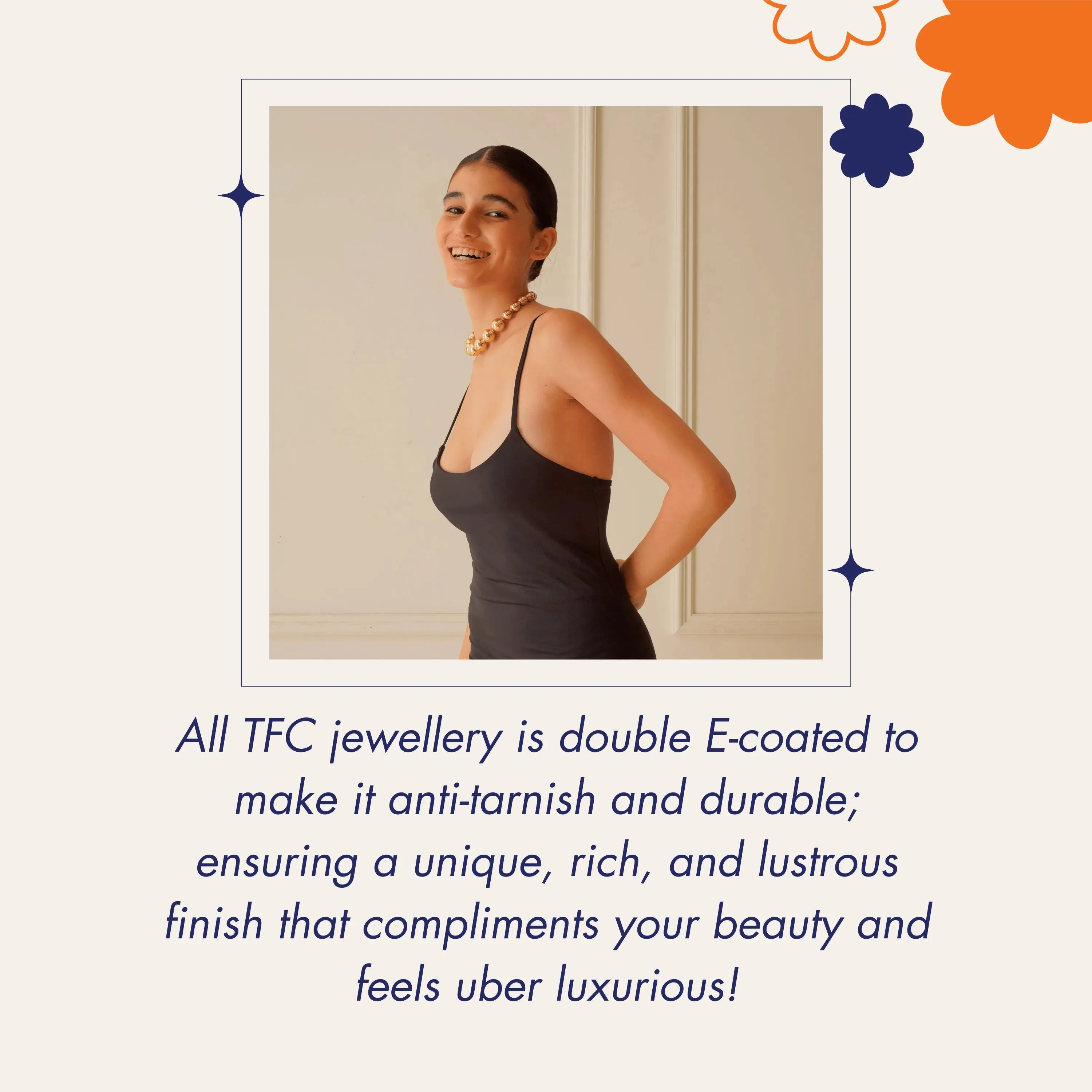 TFC Checkered Gold Plated Hoop Earrings