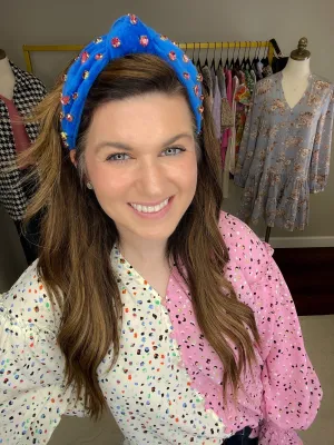 Top it Off Headband in Royal