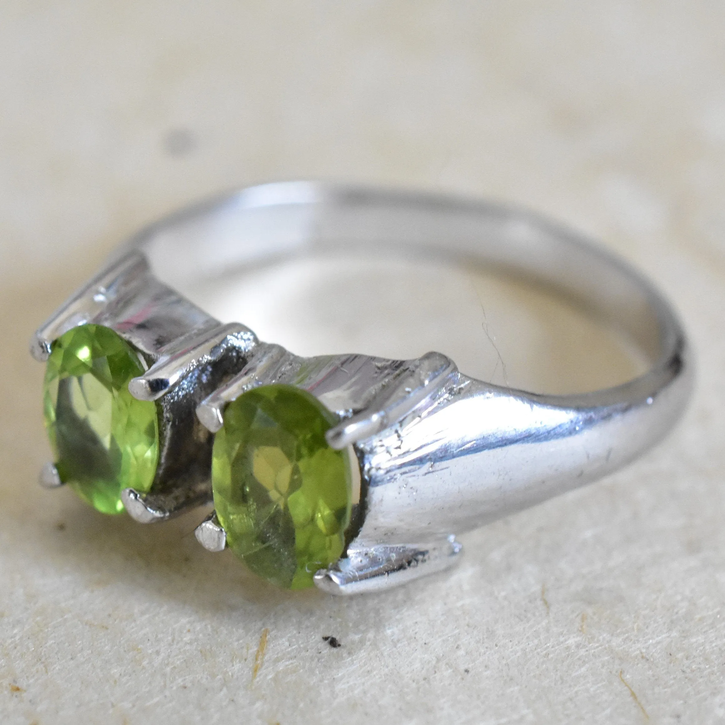 Unique Himalayan Peridot Ring
