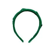 Velvet Crown Headband, Green