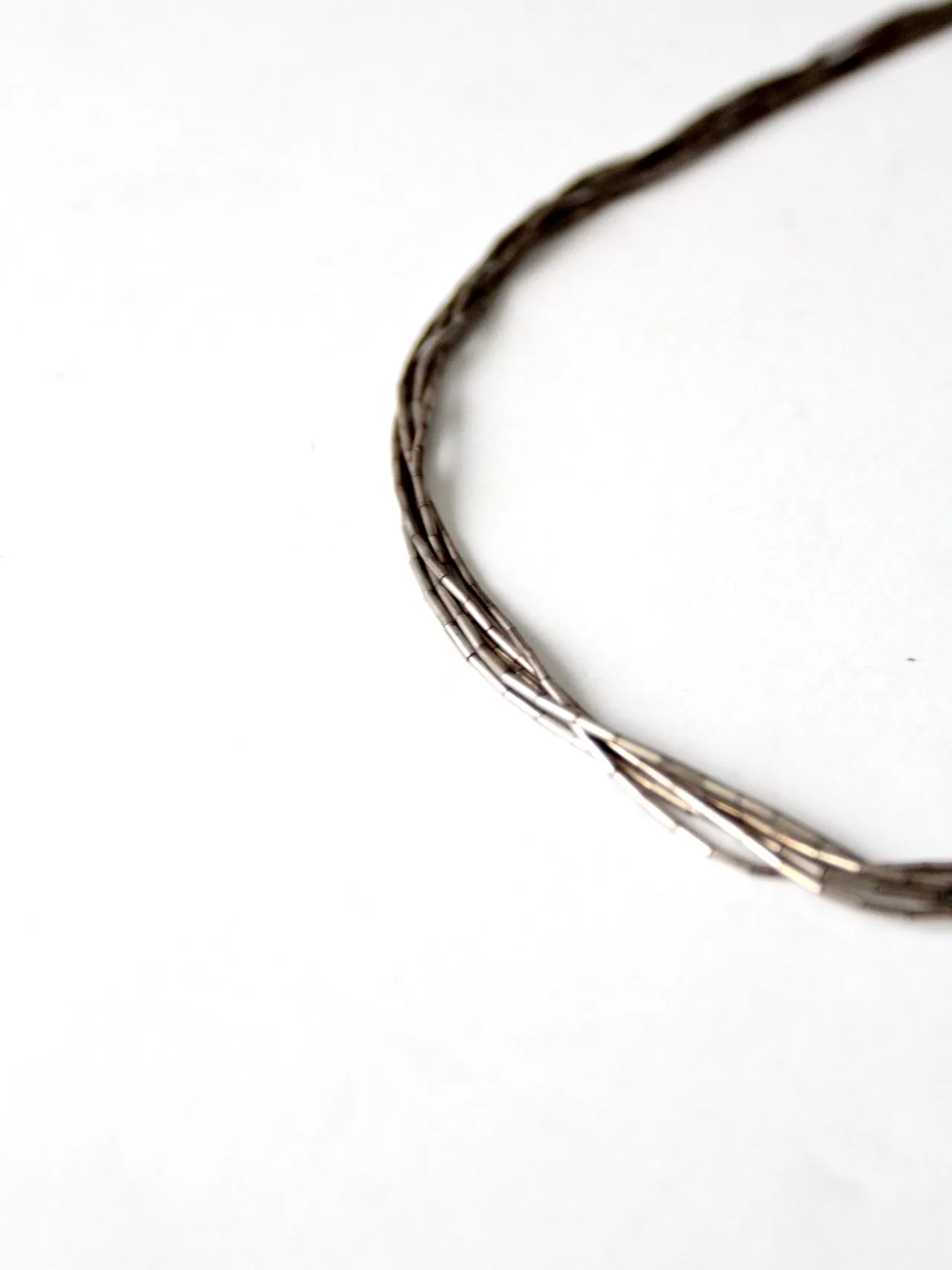 vintage liquid silver necklace