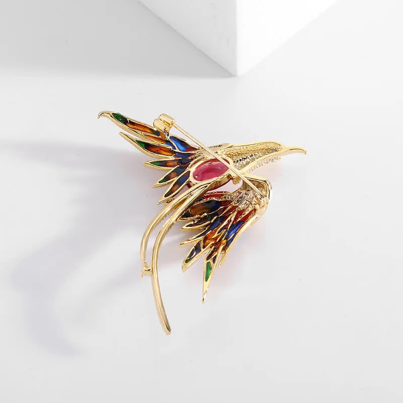 Women's Vintage Phoenix Bird Brooch